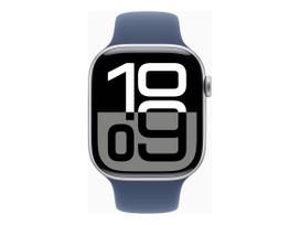 apple watch series 10 46mm - Apple Watch Series 10 GPS 46mm Silver Aluminium Case with Denim Sport Band M/L - 2 nuotrauka