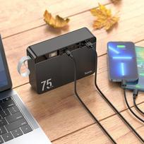 isorine baterija - Hoco J94 Overlord 22.5W, 75000 mAh, juoda - 3 nuotrauka