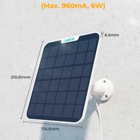 solar moduliai - Saulės modulis Reolink SP2-W 6W Baltas (White) - 4 nuotrauka