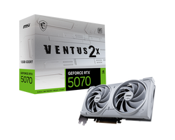 nvidei - GeForce RTX 5070 12G VENTUS 2X OC WHITE, DLSS 4, Ray Tracing, Reflex 2, AI PC, NVIDIA Studio - 1 nuotrauka