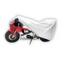 motociklai - Motociklo uždangalas MC-11106, balta (White) - 1 nuotrauka