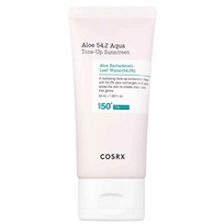 kremai nuo saules - COSRX Aloe 54.2 Aqua Tone-Up Sunscreen apsauginis kremas nuo saulės SPF 50+, 50 ml - 1 nuotrauka