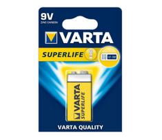 baterija 9v - Varta Superlife Hi-Voltage Zinc Carbon Battery 9V - 1 nuotrauka