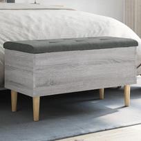 pilkas suoliukas daiktadeze - Suoliukas-daiktadėžė ENBVXL835080, pilkas (Gray) - 2 nuotrauka
