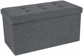 pufas pilkos - Pufas Songmics LSF47K, pilkas (Gray) - 2 nuotrauka