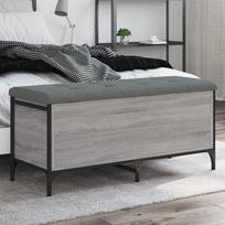 Suoliukas-daiktadėžė Vidaxl ENBVXL835150, pilkas (Gray)