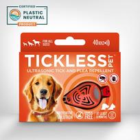 blusos senukai - TickLess ultragarsinis pakabukas nuo erkių ir blusų šunims ir katėms, oranžinis (Orange) - 2 nuotrauka