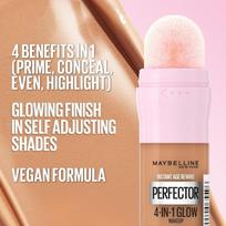 pudra maybelline - Maybelline Instant Age Rewind Perfector 4-In-1 Glow 02 Medium, 20 ml - 2 nuotrauka