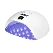 manikiuras - OCHO NAILS X13 UV LED nagų lempa 65W balta su veidrodiniu dugnu - 1 nuotrauka