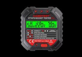 lizdas testeris - Habotest HT107D lizdų testeris su skaitmeniniu ekranu - 1 nuotrauka