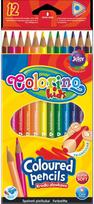 akvareliniai piestukai - Akvareliniai spalvoti pieštukai su teptuku Colorino Kids, 12 spalvų - 1 nuotrauka