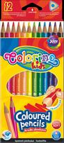 akvareliniai piestukai - Akvareliniai spalvoti pieštukai su teptuku Colorino Kids, 12 spalvų - 2 nuotrauka