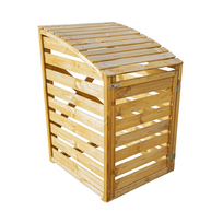 lauko konteinerio stogine - Lauko konteinerio stoginė 4IQ, 240 l, 78 cm x 92 cm x 122 cm - 2 nuotrauka