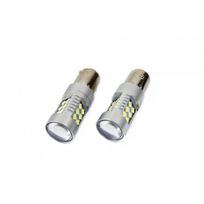 p21w 12v 21w lempute - AMIO LED lemputės CANBUS 3030 24SMD BA15s P21W Baltos (White) 12V/24V 2vnt - 2 nuotrauka