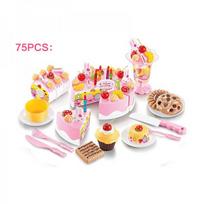 gimtadienio tortai - EcoToys Cake For Chopping Birthday Set 80pcs - 5 nuotrauka