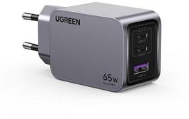 ugreen gan 65w - UGREEN Nexode Pro 65W GaN Charger su USB-C kabeliu (Juodas/Black) - 3 nuotrauka