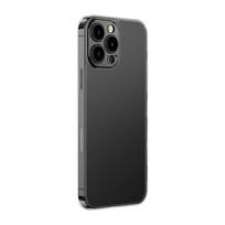 iphone 13 grudintas stiklas - Baseus "Frosted Glass Case + Tempered Glass iPhone 13 Pro" Black - 2 nuotrauka