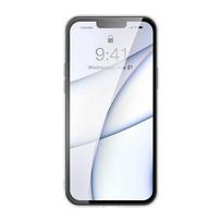 iphone 13 grudintas stiklas - Baseus "Frosted Glass Case + Tempered Glass iPhone 13 Pro" Black - 5 nuotrauka