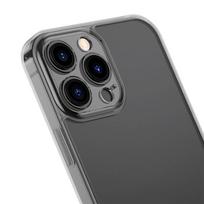 iphone 13 grudintas stiklas - Baseus "Frosted Glass Case + Tempered Glass iPhone 13 Pro" Black - 6 nuotrauka