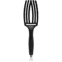 finger - Olivia Garden Finger Brush Double Bristles plaukų šepetys Juodas (Black) 1 vnt. - 2 nuotrauka