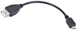 Natec Cable USB to USB-micro Black 0.15m