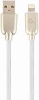 Gembird USB To Lightning Premium Rubber White 1m