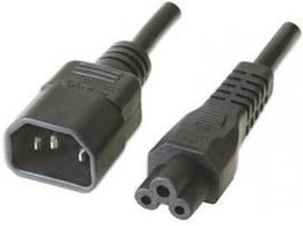 Manhattan Extension Power Cable C14 To C5 1.8m Black