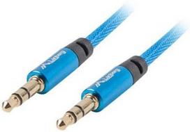 Lanberg Premium Audio Cable Mini Jack 3.5mm Blue 1m