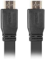 Lanberg HDMI Cable V2.0 Flat Black 0.5m