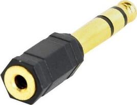 3.5 mm to 3.5 mm kabelis - Gembird 6.35 mm to 3.5mm Audio Adapter Plug - 1 nuotrauka