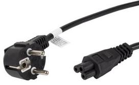 Lanberg Cable IEC320 C5 / Schuko 1.8m Black