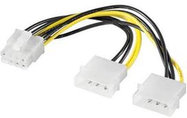 Akyga Adapter 2x Molex / PCI-Express 8-pin 0.15m