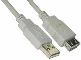 Brackton Cable USB to USB, balta, 2 m