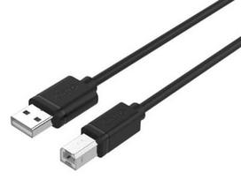 usb y cable - Unitek Cable USB / USB-B 1m Black - 1 nuotrauka