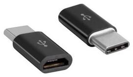 micro usb b 2 0 - Akyga Adapter Micro USB / USB - C Black - 1 nuotrauka