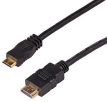 hdmi 1m laidas - Akyga Cable HDMI / Mini HDMI 1m Black - 1 nuotrauka