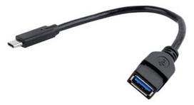 adapteriai type c - Gembird Cable USB / USB Black 0.2m - 1 nuotrauka