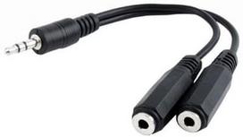 Pirkti Gembird Cable 3.5mm/3.5mm x2 Black 0.10m - Photo 1