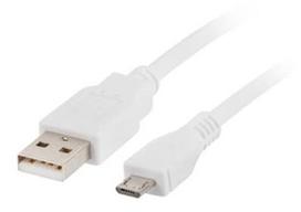 Lanberg Cable USB / Micro USB White 1m
