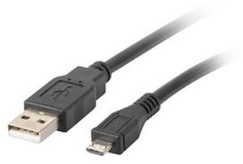 Lanberg Cable Micro USB / USB Black 1.8m