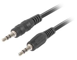 2.5mm 3.5mm cable - Lanberg Cable 3.5mm / 3.5mm Black 1.2m - 1 nuotrauka