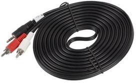 2 x rca 2 x jack - Lanberg Cable 3.5mm / RCA x2 5m - 1 nuotrauka