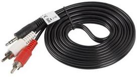audio kabelis 2 5mm - Lanberg Cable 3.5mm / RCA x2 2m - 1 nuotrauka