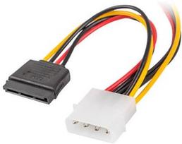 Lanberg Molex Male to 2 x SATA female Adapter CA-HDSA-11CU-0015