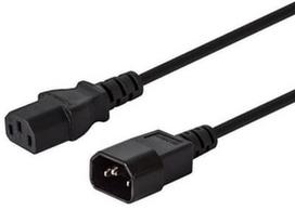 Savio Cable IEC C14 - IEC C13 Black 1.2m