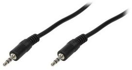 3.5 mm jack - LogiLink Cable 3.5 mm /3.5mm Black 5m - 1 nuotrauka