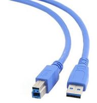 usb 3.0 to usb 3.0 cable - Gembird Cable USB to USB Blue 0.5m - 1 nuotrauka