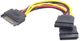 m sata - Gembird Cable SATA x2 to SATA 0.15m - 1 nuotrauka