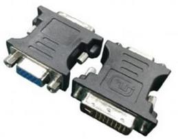 vga dvi - Gembird Adapter DVI-A to VGA Black - 1 nuotrauka