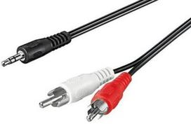 2 x rca 2 x jack - Techly Cable Jack to RCA x2 0.5m - 1 nuotrauka